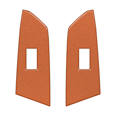 Crewmax Rear Door Switch Panel Accent Trim Fits 2014-2021 Toyota Tundra Rear Doors (CrewMax) Inferno (Similar to EXTERIOR Inferno Orange)