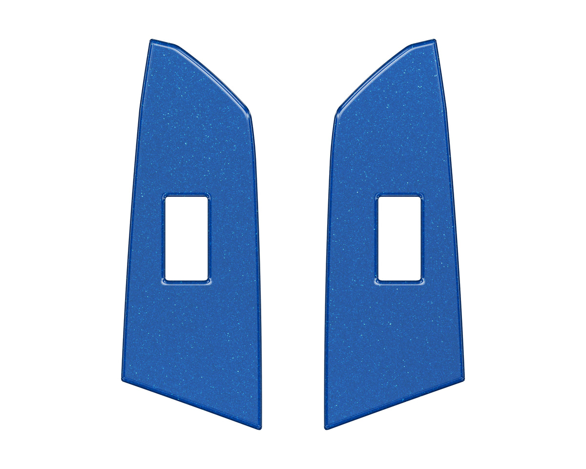 Crewmax Rear Door Switch Panel Accent Trim Fits 2014-2021 Toyota Tundra Rear Doors (CrewMax) *OE Color - Blazing Blue