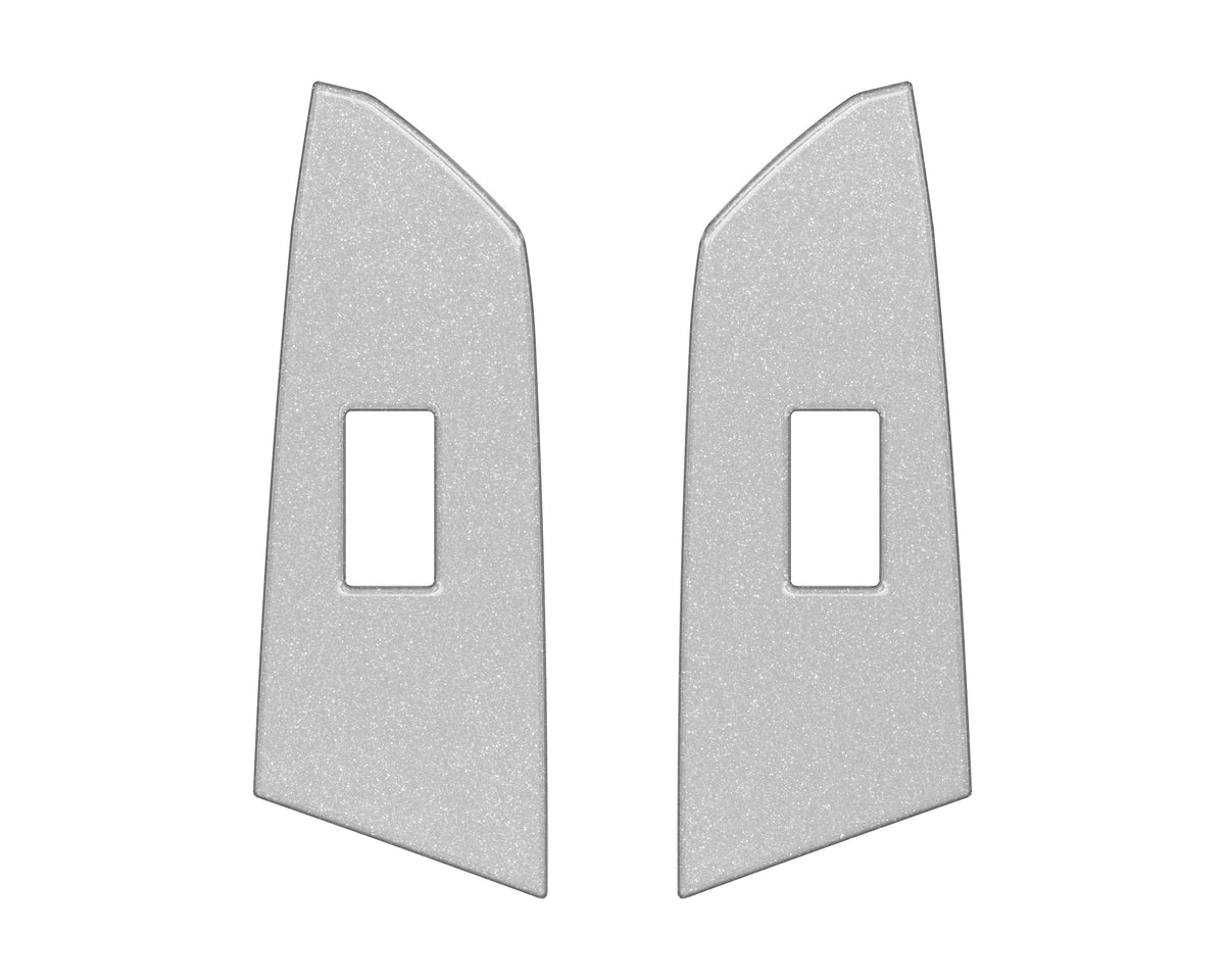 Crewmax Rear Door Switch Panel Accent Trim Fits 2014-2021 Toyota Tundra Rear Doors (CrewMax) *OE Color - Silver Sky Metallic