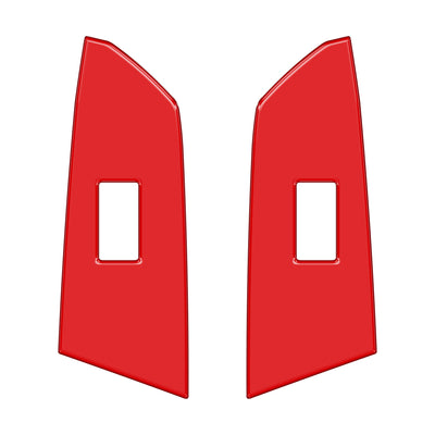 Crewmax Rear Door Switch Panel Accent Trim Fits 2014-2021 Toyota Tundra Rear Doors (CrewMax) *OE Color - Gloss TRD Red