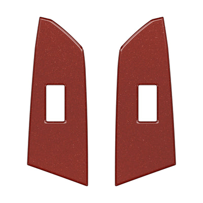 Crewmax Rear Door Switch Panel Accent Trim Fits 2014-2021 Toyota Tundra Rear Doors (CrewMax) Ruby Red (Similar to Barcelona Red)