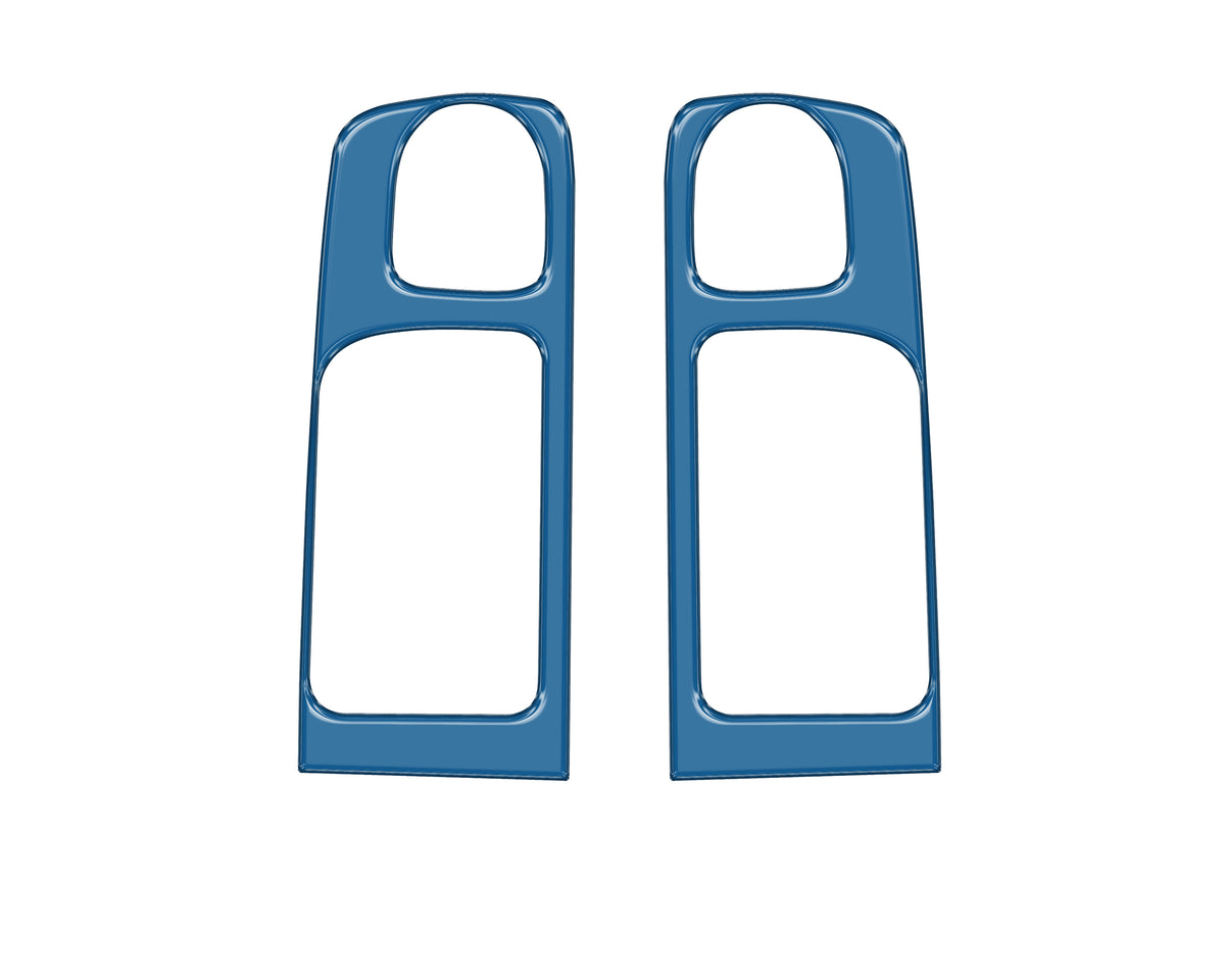 Crewmax Rear Door Pull Panel Accent Trim Fits 2014-2021 Toyota Tundra Rear Doors (CrewMax) *OE Color - Cavalry Blue