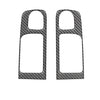 Crewmax Rear Door Pull Panel Accent Trim Fits 2014-2021 Toyota Tundra Rear Doors (CrewMax) Real Carbon Fiber(Domed)