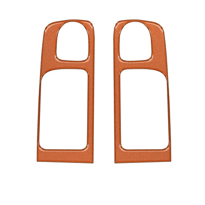 Crewmax Rear Door Pull Panel Accent Trim Fits 2014-2021 Toyota Tundra Rear Doors (CrewMax) Inferno (Similar to EXTERIOR Inferno Orange)