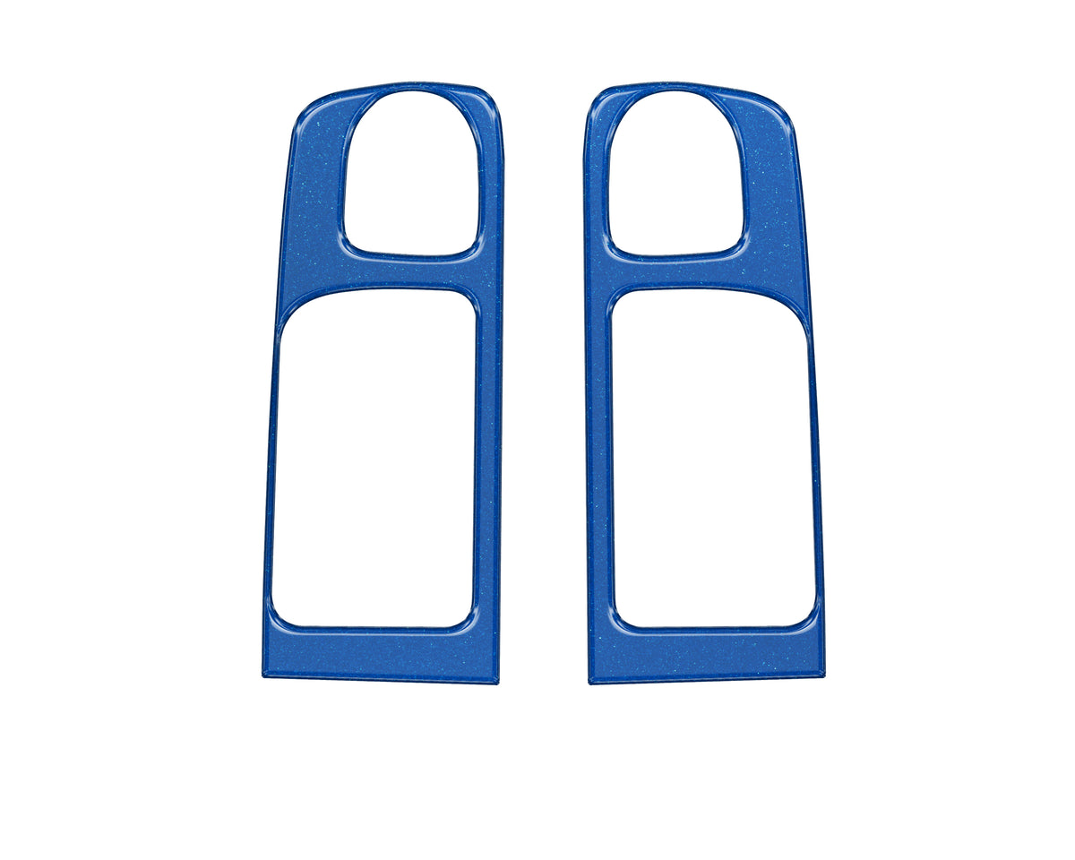 Crewmax Rear Door Pull Panel Accent Trim Fits 2014-2021 Toyota Tundra Rear Doors (CrewMax) *OE Color - Blazing Blue