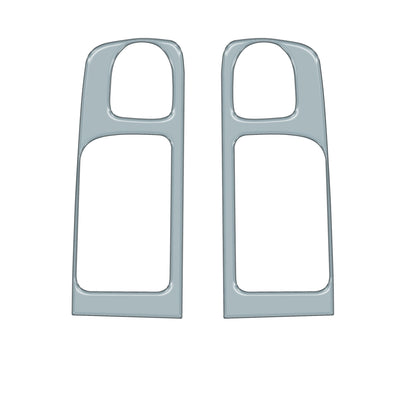 Crewmax Rear Door Pull Panel Accent Trim Fits 2014-2021 Toyota Tundra Rear Doors (CrewMax) *OE Color - Cement Gray