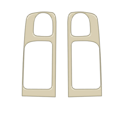 Crewmax Rear Door Pull Panel Accent Trim Fits 2014-2021 Toyota Tundra Rear Doors (CrewMax) *OE Color - Quicksand Tan