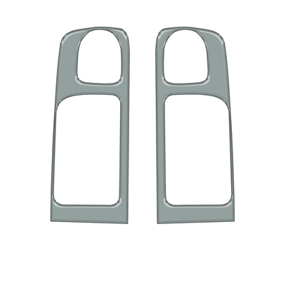 Crewmax Rear Door Pull Panel Accent Trim Fits 2014-2021 Toyota Tundra Rear Doors (CrewMax) *OE Color - Lunar Rock