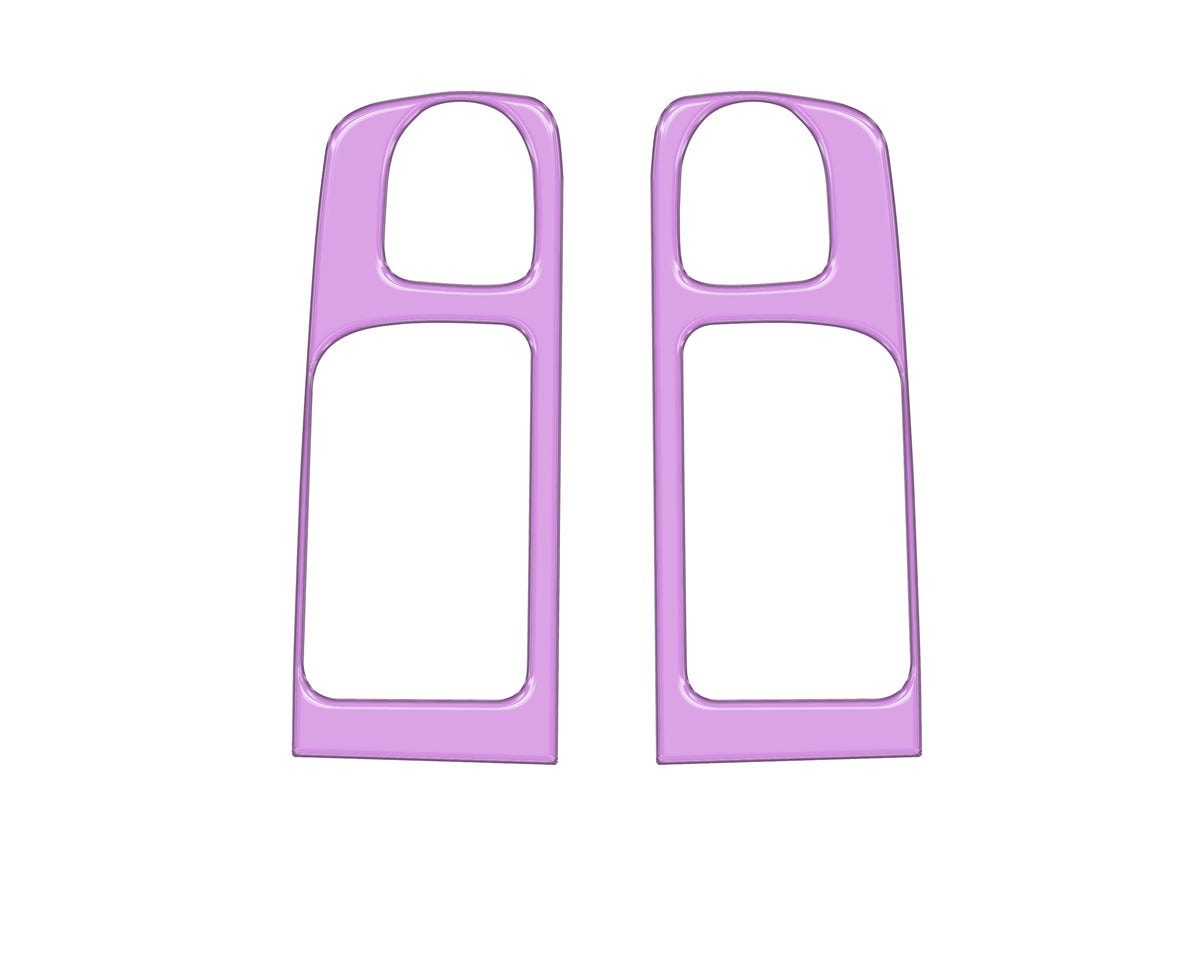 Crewmax Rear Door Pull Panel Accent Trim Fits 2014-2021 Toyota Tundra Rear Doors (CrewMax) Lavender Purple