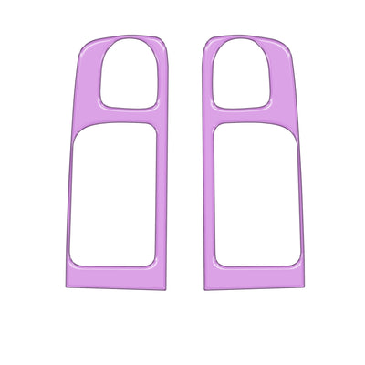 Crewmax Rear Door Pull Panel Accent Trim Fits 2014-2021 Toyota Tundra Rear Doors (CrewMax) Lavender Purple