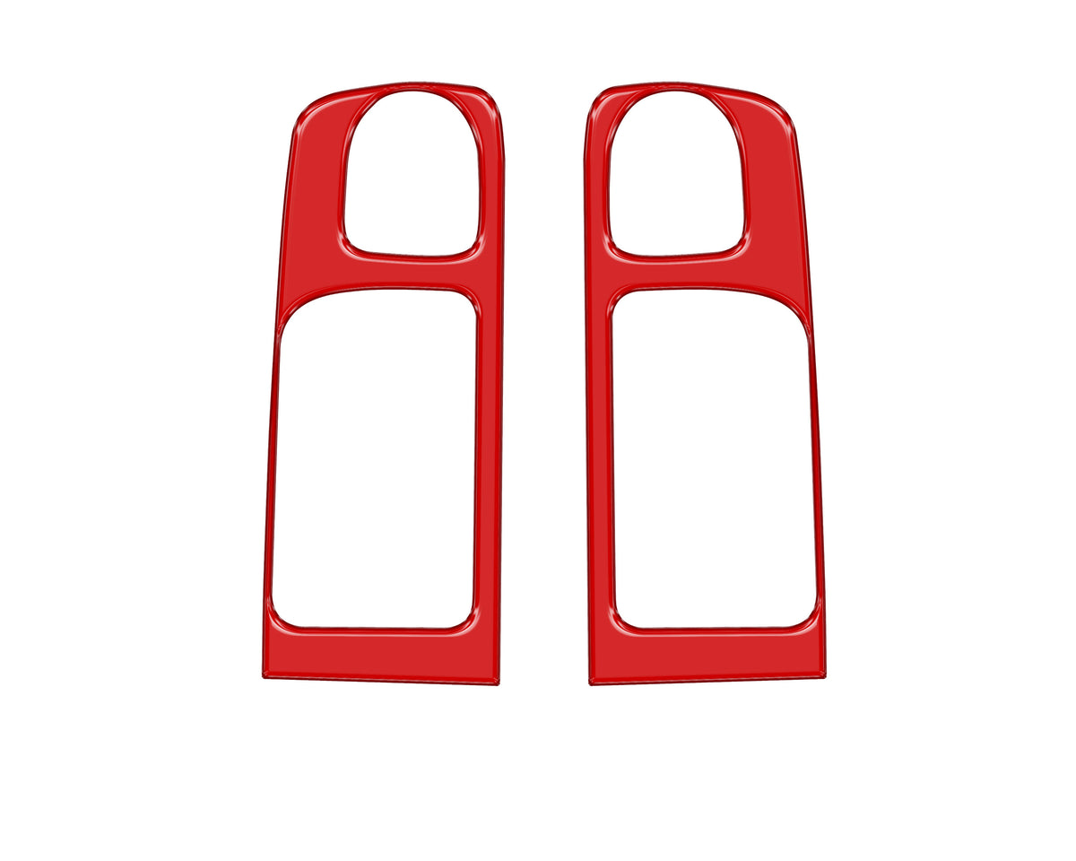Crewmax Rear Door Pull Panel Accent Trim Fits 2014-2021 Toyota Tundra Rear Doors (CrewMax) *OE Color - Gloss TRD Red