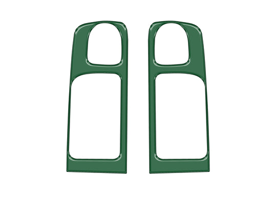 Crewmax Rear Door Pull Panel Accent Trim Fits 2014-2021 Toyota Tundra Rear Doors (CrewMax) *OE Color - Army Green