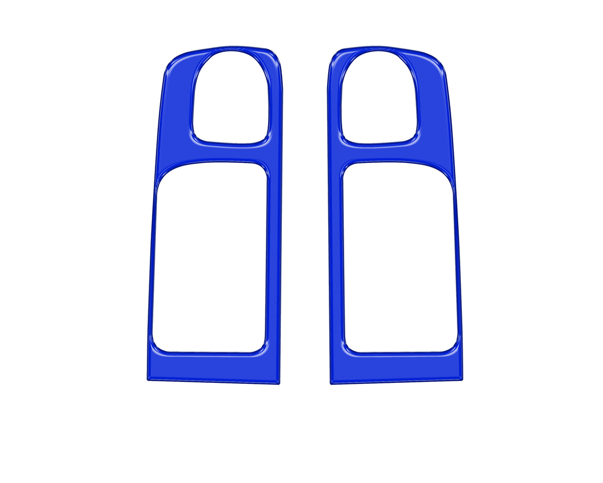 Crewmax Rear Door Pull Panel Accent Trim Fits 2014-2021 Toyota Tundra Rear Doors (CrewMax) *OE Color - Voodoo Blue