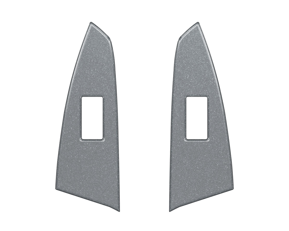 D-Cab Rear Door Switch Panel Accent Trim Fits 2014-2021 Toyota Tundra Rear Doors (D-Cab) *OE Color - Magnetic Gray Metallic