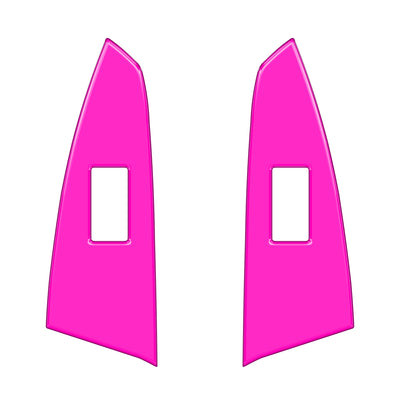 D-Cab Rear Door Switch Panel Accent Trim Fits 2014-2021 Toyota Tundra Rear Doors (D-Cab) Hot Pink