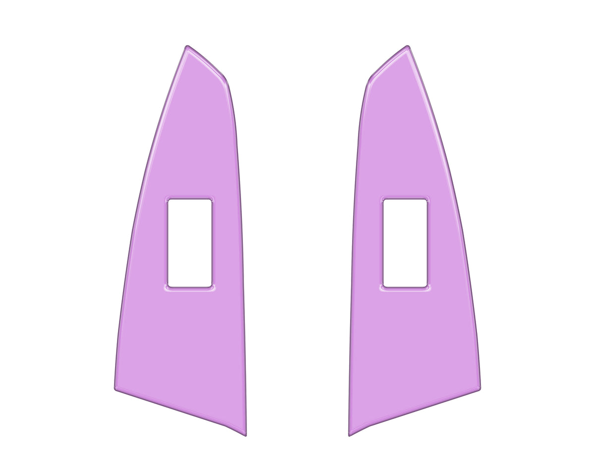 D-Cab Rear Door Switch Panel Accent Trim Fits 2014-2021 Toyota Tundra Rear Doors (D-Cab) Lavender Purple