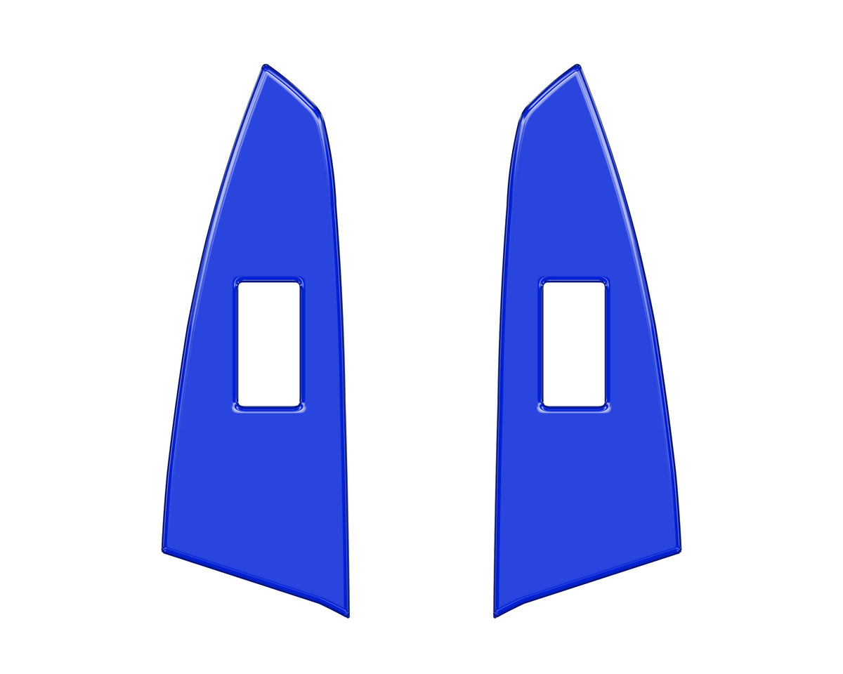 D-Cab Rear Door Switch Panel Accent Trim Fits 2014-2021 Toyota Tundra Rear Doors (D-Cab) *OE Color - Voodoo Blue