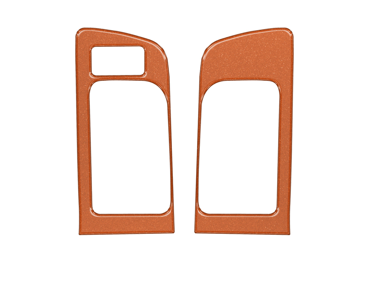 Front Door Handle Trim w/Memory Seat Control Accent Trim Fits 2014-2021 Toyota Tundra Front Doors Only w/Memory Seats Inferno (Similar to EXTERIOR Inferno Orange)