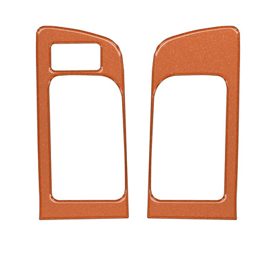 Front Door Handle Trim w/Memory Seat Control Accent Trim Fits 2014-2021 Toyota Tundra Front Doors Only w/Memory Seats Inferno (Similar to EXTERIOR Inferno Orange)