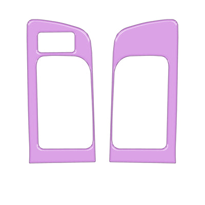 Front Door Handle Trim w/Memory Seat Control Accent Trim Fits 2014-2021 Toyota Tundra Front Doors Only w/Memory Seats Lavender Purple