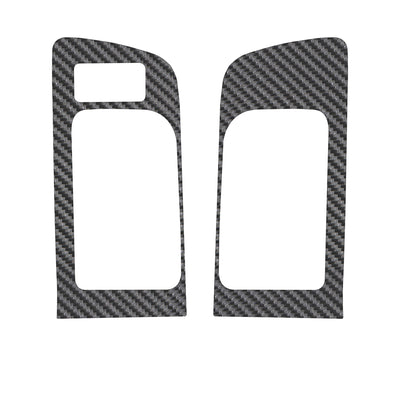 Front Door Handle Trim w/Memory Seat Control Accent Trim Fits 2014-2021 Toyota Tundra Front Doors Only w/Memory Seats Real Carbon Fiber(Raw)