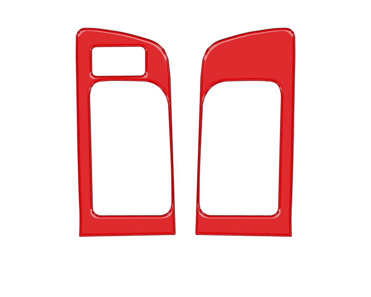 Front Door Handle Trim w/Memory Seat Control Accent Trim Fits 2014-2021 Toyota Tundra Front Doors Only w/Memory Seats *OE Color - Gloss TRD Red