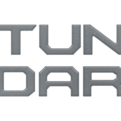 Grille Letter Inserts Fits 2022-2022 Toyota Tundra *OE Color - Magnetic Gray Metallic