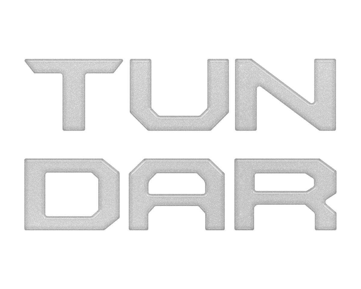 Grille Letter Inserts Fits 2022-2022 Toyota Tundra *OE Color - Celestial Silver Metallic