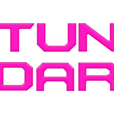 Grille Letter Inserts Fits 2022-2022 Toyota Tundra Hot Pink