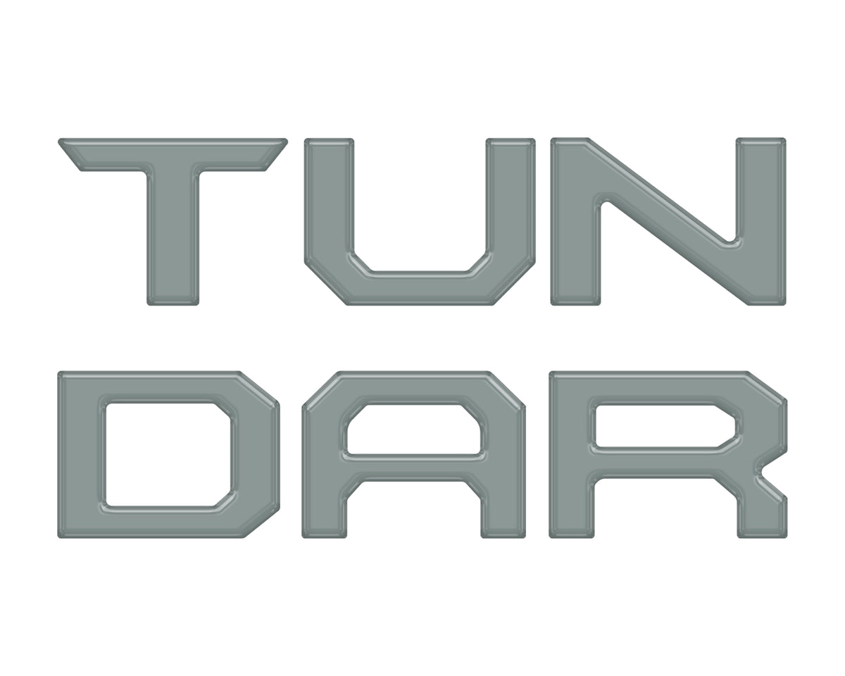 Grille Letter Inserts Fits 2022-2022 Toyota Tundra *OE Color - Lunar Rock
