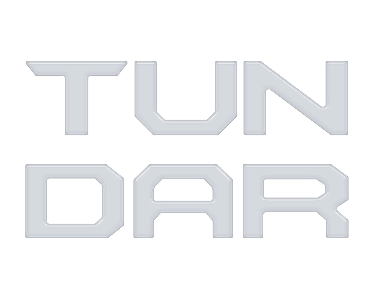 Grille Letter Inserts Fits 2022-2022 Toyota Tundra Gloss White