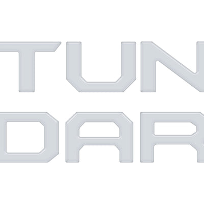 Grille Letter Inserts Fits 2022-2022 Toyota Tundra Gloss White