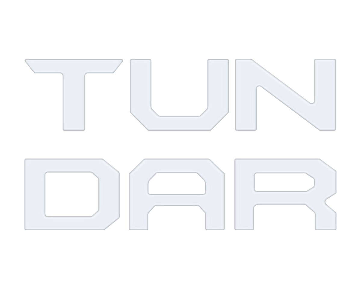 Grille Letter Inserts Fits 2022-2022 Toyota Tundra Matte White