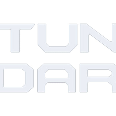 Grille Letter Inserts Fits 2022-2022 Toyota Tundra Matte White