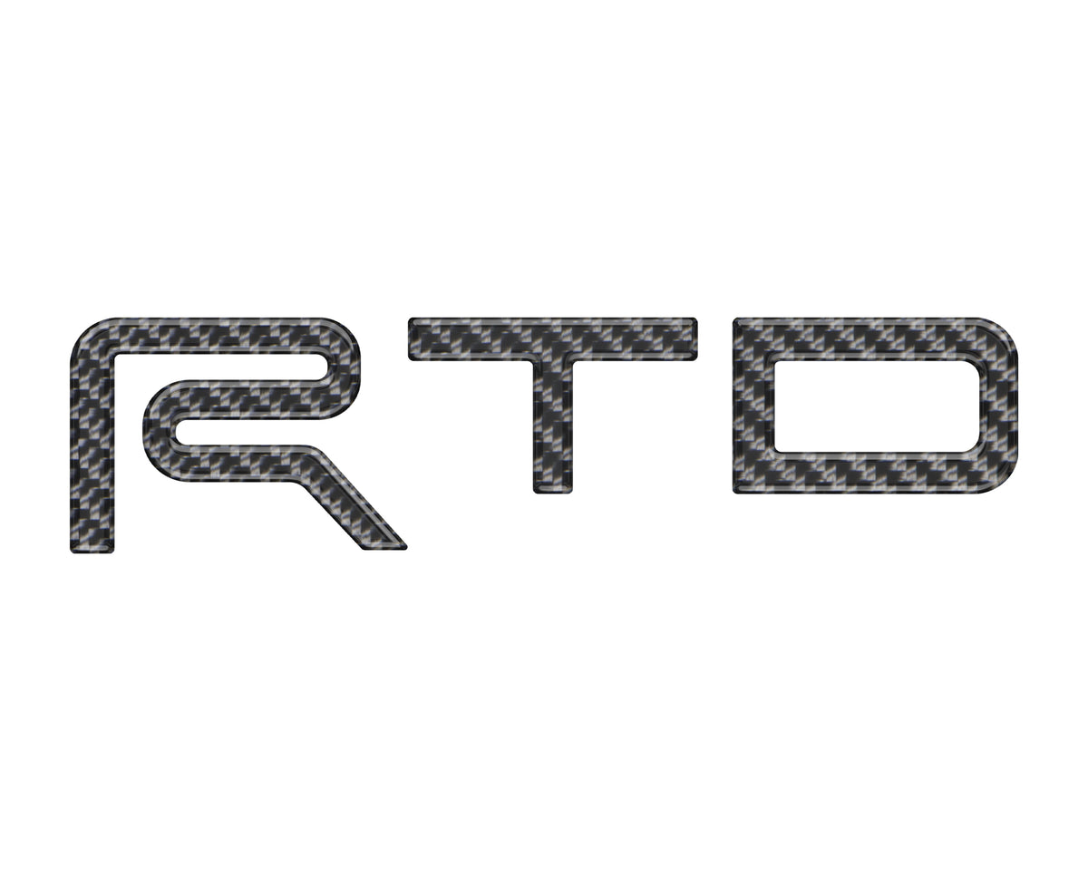 TRD Grille Letter Inserts Fits 2022-2022 Toyota Tundra Real Carbon Fiber(Domed)