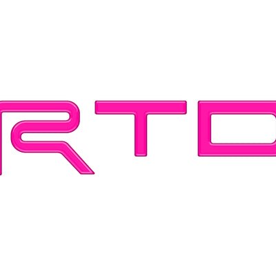TRD Grille Letter Inserts Fits 2022-2022 Toyota Tundra Hot Pink