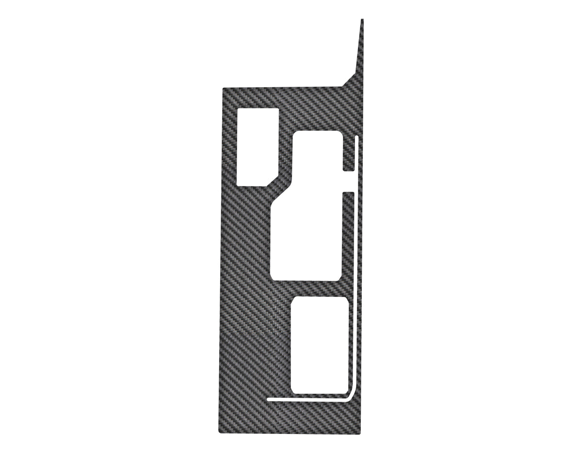 Center Console Overlays Fits 2022-2022 Toyota Tundra 2 Wheel Drive Real Carbon Fiber(Raw)