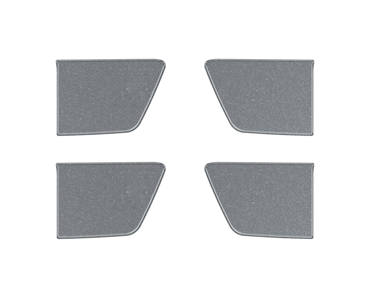 Crew Max 4 Door Handle Pocket Accent Trim Fits 2022-2022 Toyota Tundra CrewMax (4 Piece Kit) *OE Color - Magnetic Gray Metallic