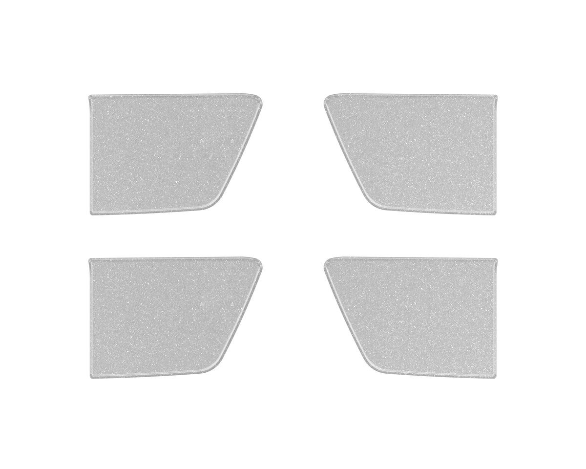 Crew Max 4 Door Handle Pocket Accent Trim Fits 2022-2022 Toyota Tundra CrewMax (4 Piece Kit) *OE Color - Celestial Silver Metallic