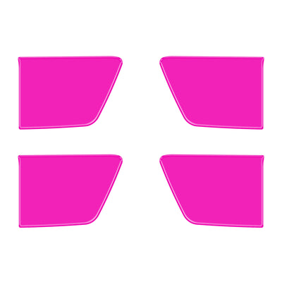 Crew Max 4 Door Handle Pocket Accent Trim Fits 2022-2022 Toyota Tundra CrewMax (4 Piece Kit) Hot Pink