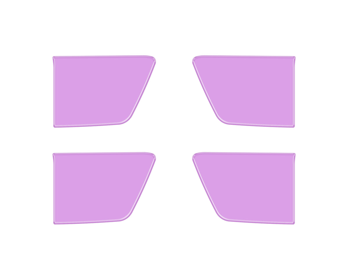 Crew Max 4 Door Handle Pocket Accent Trim Fits 2022-2022 Toyota Tundra CrewMax (4 Piece Kit) Lavender Purple