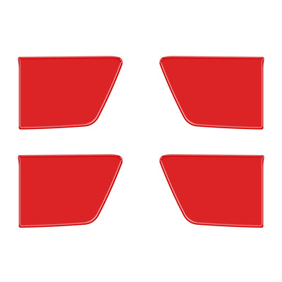 Crew Max 4 Door Handle Pocket Accent Trim Fits 2022-2022 Toyota Tundra CrewMax (4 Piece Kit) *OE Color - TRD Red