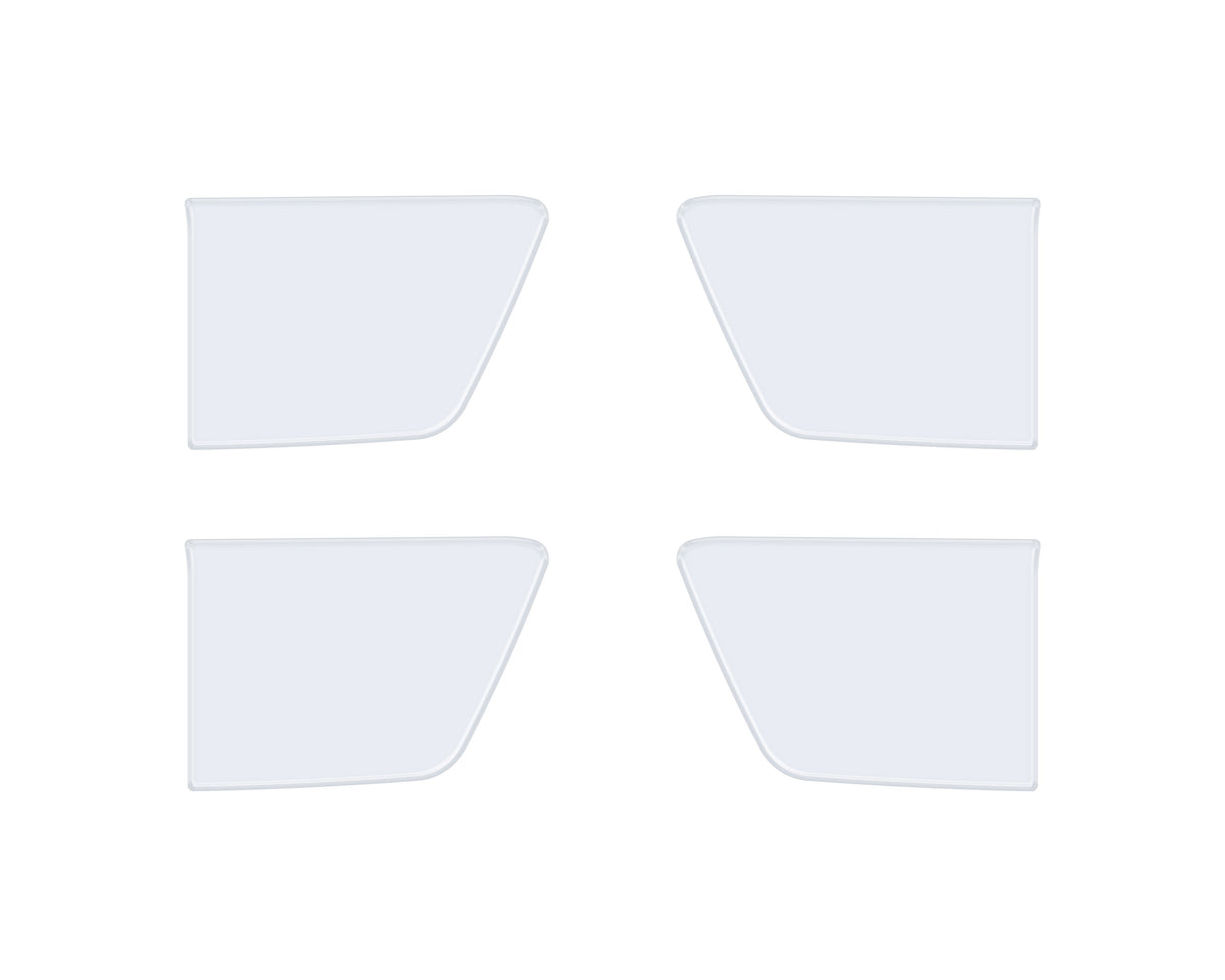 Crew Max 4 Door Handle Pocket Accent Trim Fits 2022-2022 Toyota Tundra CrewMax (4 Piece Kit) Gloss White