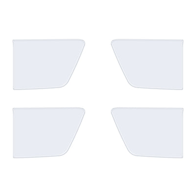 Crew Max 4 Door Handle Pocket Accent Trim Fits 2022-2022 Toyota Tundra CrewMax (4 Piece Kit) Gloss White