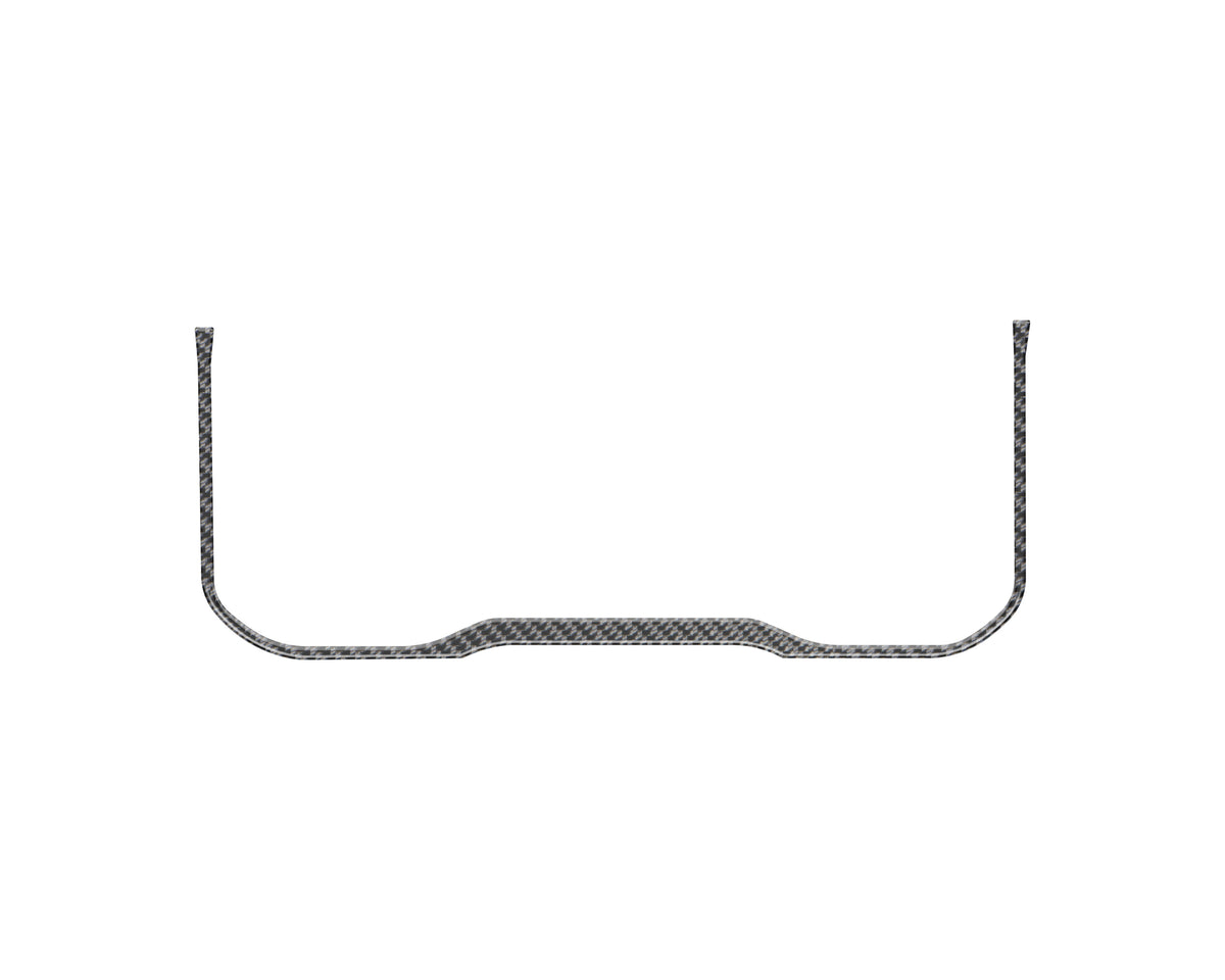 Lower Instrument Gauge Cluster Accent Trim Fits 2022-2022 Toyota Tundra Real Carbon Fiber(Domed)