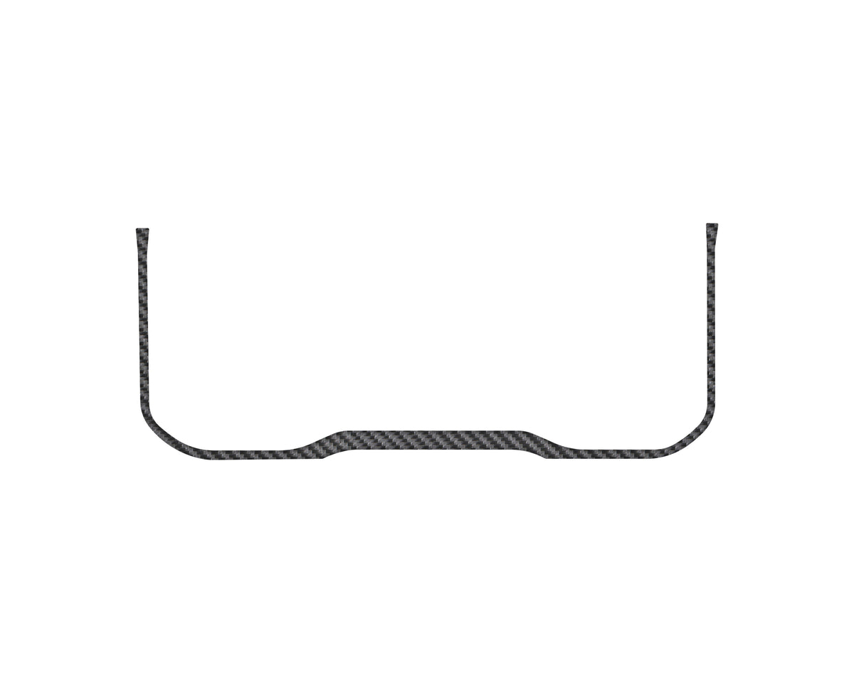 Lower Instrument Gauge Cluster Accent Trim Fits 2022-2022 Toyota Tundra Real Carbon Fiber(Raw)