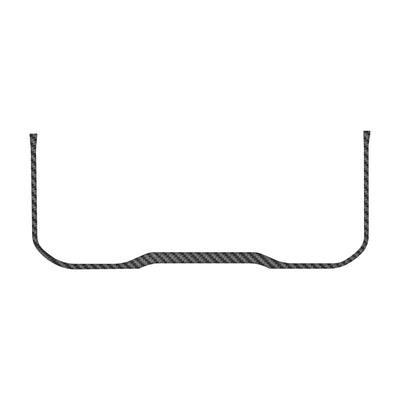 Lower Instrument Gauge Cluster Accent Trim Fits 2022-2022 Toyota Tundra Real Carbon Fiber(Raw)