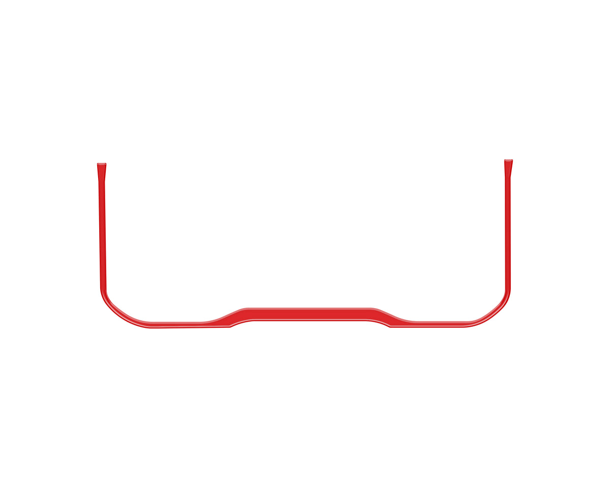 Lower Instrument Gauge Cluster Accent Trim Fits 2022-2022 Toyota Tundra *OE Color - Gloss TRD Red