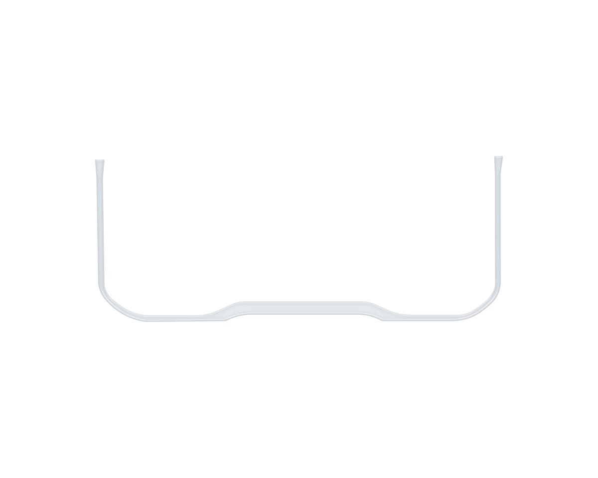 Lower Instrument Gauge Cluster Accent Trim Fits 2022-2022 Toyota Tundra Gloss White