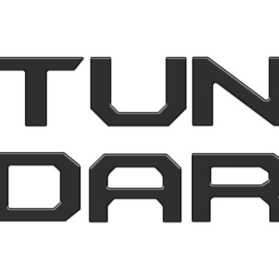 Tailgate Letter Inserts Fits 2022-2022 Toyota Tundra Gloss Black